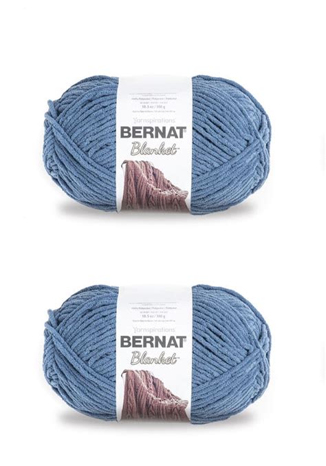 Bernat Blanket Country Blue Yarn 2 Pack Of 300g105oz Polyester