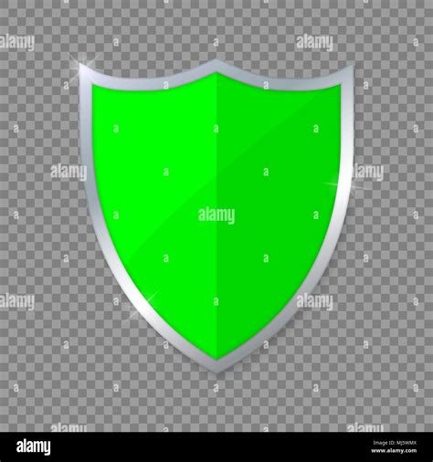 Green Shield Vector Illustration Stock Vector Image Art Alamy