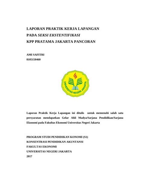 PDF LAPORAN PRAKTIK KERJA LAPANGAN PADA SEKSI Repository Fe Unj Ac