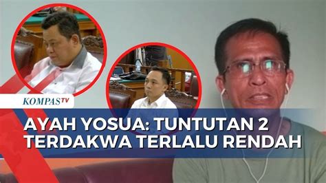 Tanggapi Soal Tuntutan Tahun Penjara Ayah Yosua Tuntutan Ricky