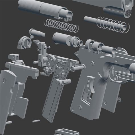 Download Stl File Colt 1991 Airsoft 3d Print • 3d Printing Design • Cults