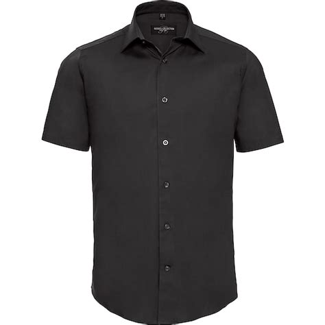 Russell Mens Short Sleeve Fitted Stretch Shirt 947M Skjorta 16896