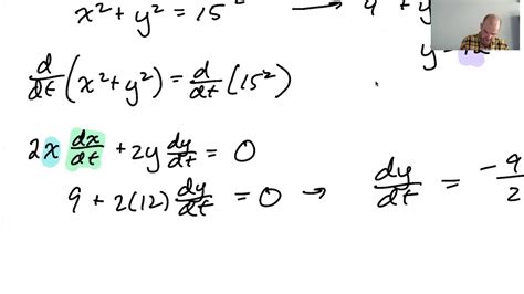 1982 AP Calculus AB Exam FRQ 4 Related Rates YouTube