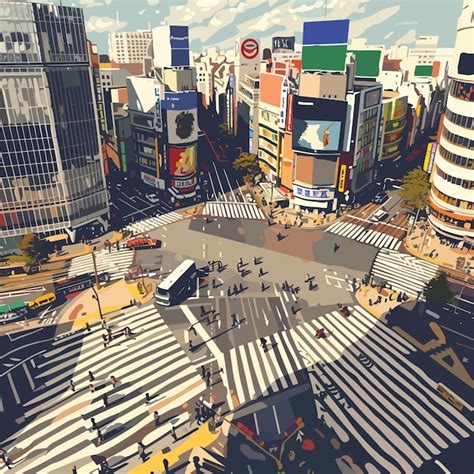 Shibuya crossing empty Vectors & Illustrations for Free Download | Freepik