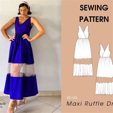 Wrap Dress Pattern Pdf Etsy Australia