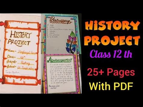 Class 12th History Project File With PDF History Project Class 12th