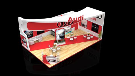 8x7 Two Side Open Exhibition Booth Design