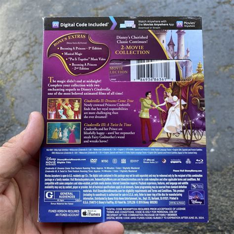 Disney Cinderella Ii And Iii Dmc Blu Ray Dvd Digital Code 2 And 3 For Sale Online Ebay