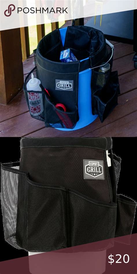 Expert Grill Bucket Caddy Caddy Organizer Grilling Season Grill