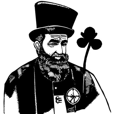 Saint Patrick Dag Kabouter Groene Hand Getekende Cartoon Sticker