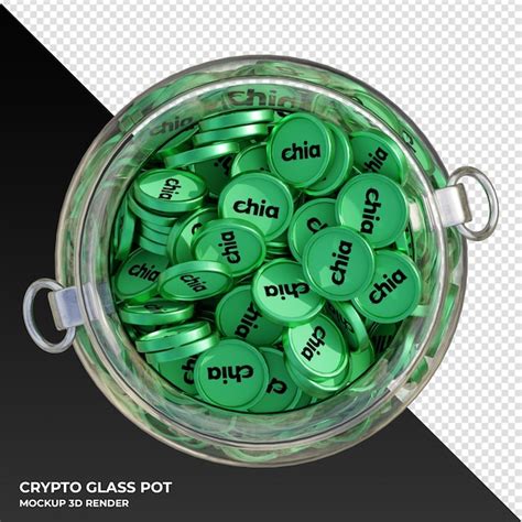 Criptomoneda Chia Xhc Vista Superior Bote De Vidrio Transparente