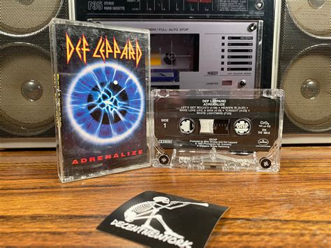 Def Leppard Adrenalize Vintage Retro Cassette Tape Music Etsy