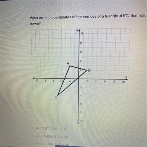 What Are The Coordinates Of The Vertices Of A Triangle A B C That