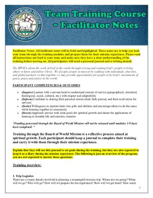 Fillable Online Creating A Facilitator Guide Template Fax Email Print