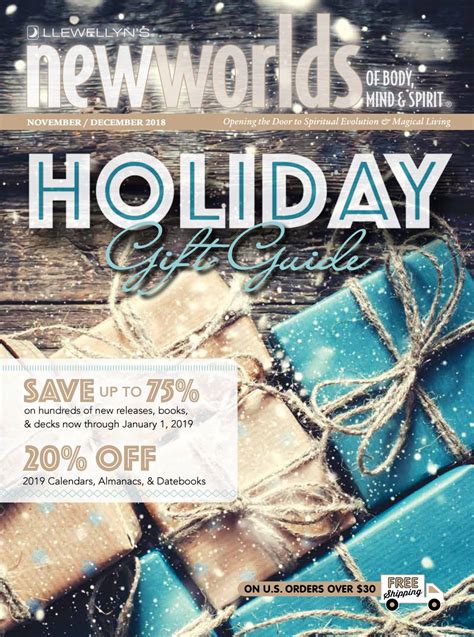 Llewellyns New Worlds Catalog November December 2018 Holiday T