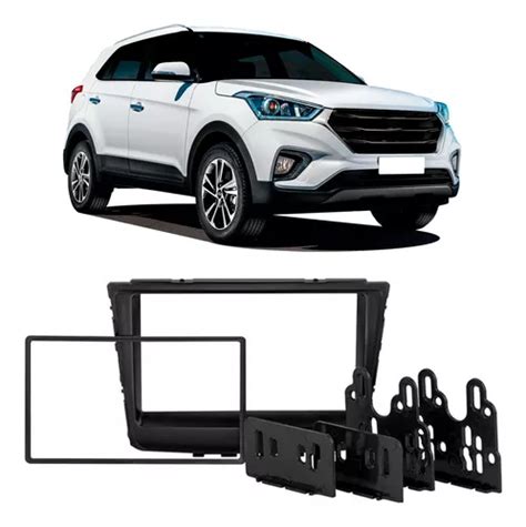 Moldura Painel Hyundai Creta Din Mp De A Preta Frete Gr Tis