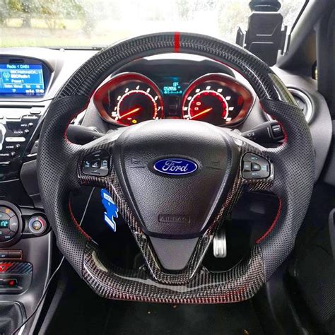 Ford Fiesta Carbon Fibre Custom Steering Wheel MK7 MK7 5 2009 To