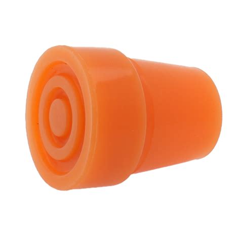 Mm Orange Coloured Rubber Ferrules For Walking Sticks