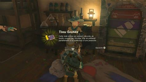 Liste Des Tissus Et Commment Personnaliser Le Paravoile Dans Zelda