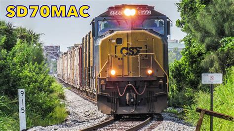 CSX SD70MAC Leads The Tropicana Juice Train YouTube