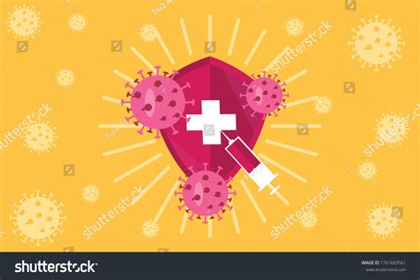 Immune System Vector Icon Logo Health Stock Vector Royalty Free