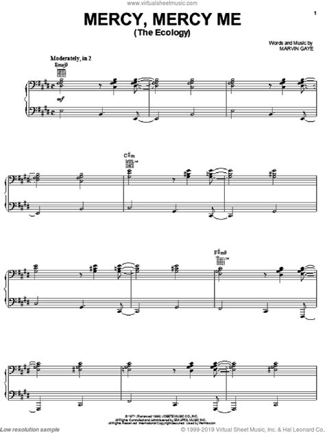 Mercy Mercy Me Guitar Chords