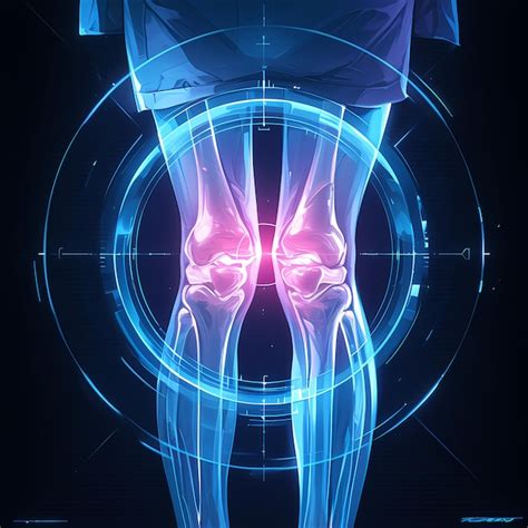 Premium Photo Knee Injury Xray Medical Diagnosis Illustration