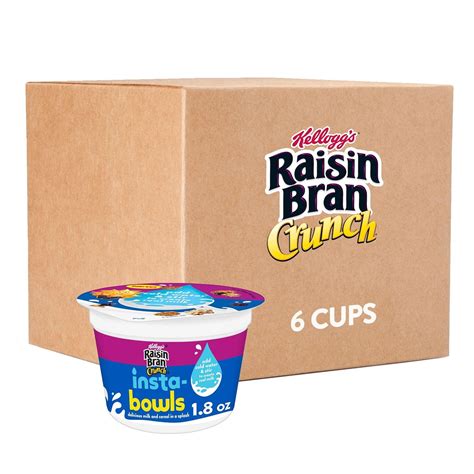 Amazon Kellogg S Raisin Bran Crunch Insta Bowls Cold Breakfast