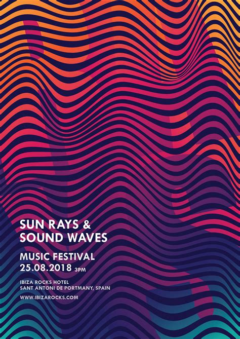 Sun Rays & Sound Waves | Poster Design :: Behance