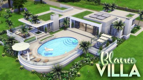 VILLA BLANCO CC LIST 3 Bdr 3 Bth Luxury Estate The Sims 4