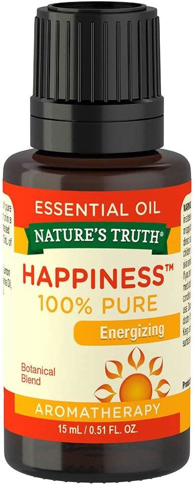 Amazon Nature S Truth Essential Oil Happiness 0 51 Fl Oz