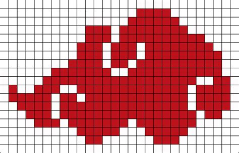 Naruto Akatsuki Symbol Perler Bead Pattern Bead Sprites Misc Fuse