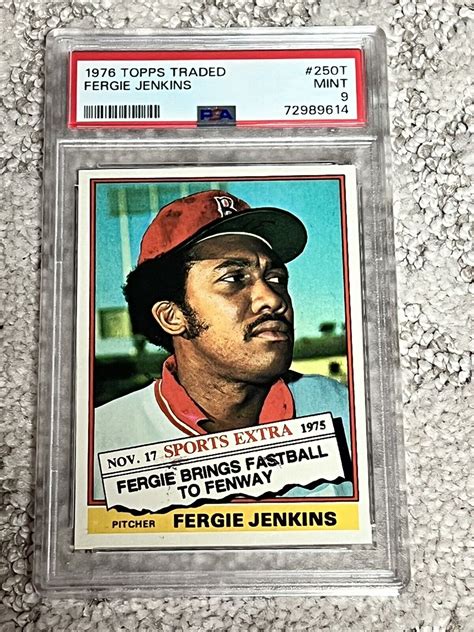 Psa Mint Baseball Card Topps Traded Hof Ferguson Fergie Jenkins