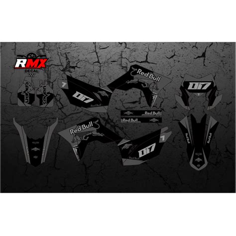 Jual Decal Crf L Fullbody Dekal Stiker Crf L Hitam Merah