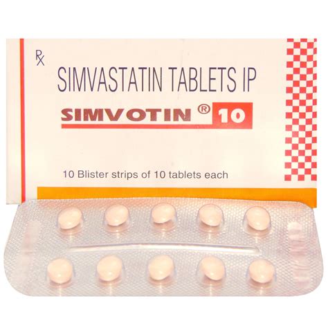 Simvastatin Tablet Prescription Treatment To Lower Cholesterol Rs