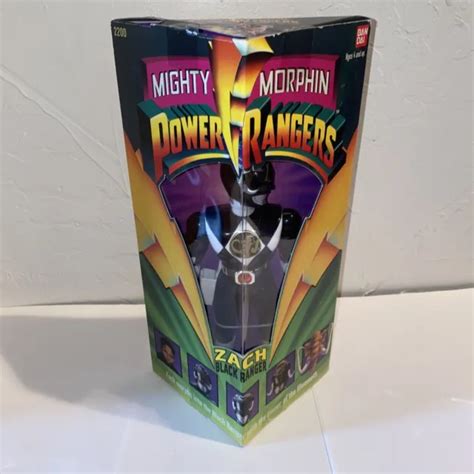 MIGHTY MORPHIN POWER Rangers Black Ranger Zach Action Figure 1993