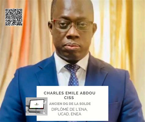 Portrait Charles Emile Abdou Ciss Ancien Dg Solde Lead Sen