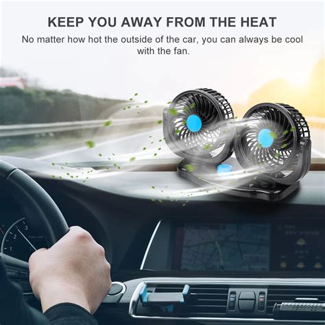 V V Degree All Round Adjustable Car Auto Air Cooling Dual