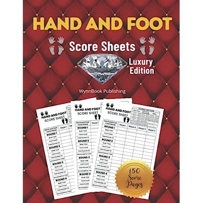 Buy Hand And Foot Score Sheets Luxury Edition Card Game Score Sheets