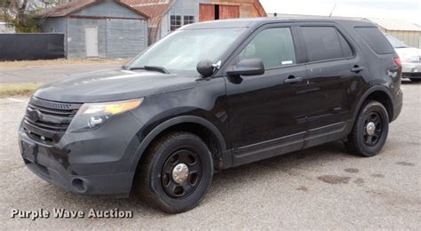 2015 Ford Explorer Police Interceptor Suv In Dodge City Ks Item Lu9735 Sold Purple Wave