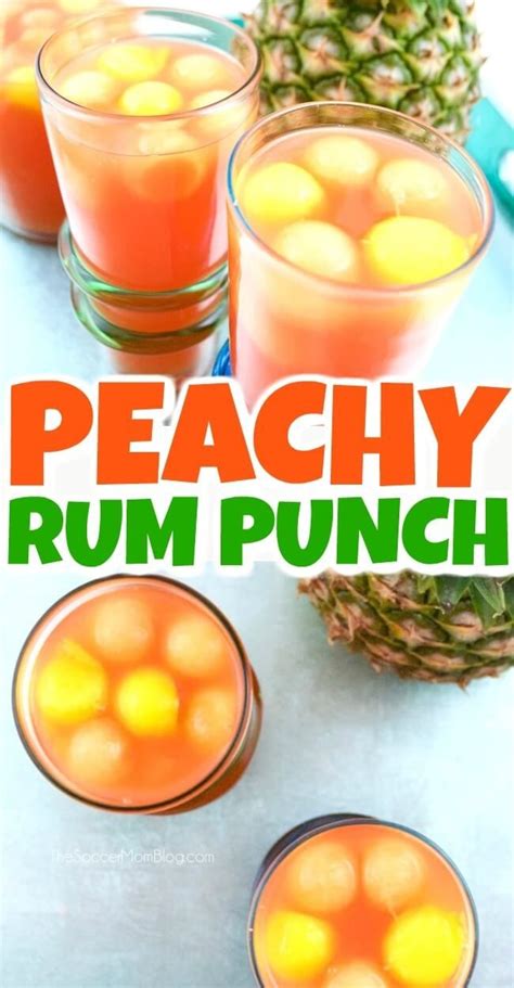 This Easy Peach Rum Punch Is The Perfect Tropical Flavored Summer Party