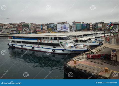 A Ferry At The Istanbul Bosporus In Istanbul Turkey May 2023