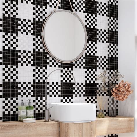 What Color Walls With Black And White Tile At Andrea Tony Blog