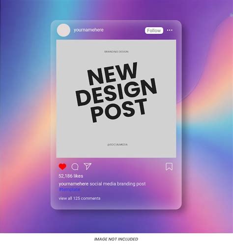 Premium Psd Instagram Post Mockup Frame Template Interface Transarent