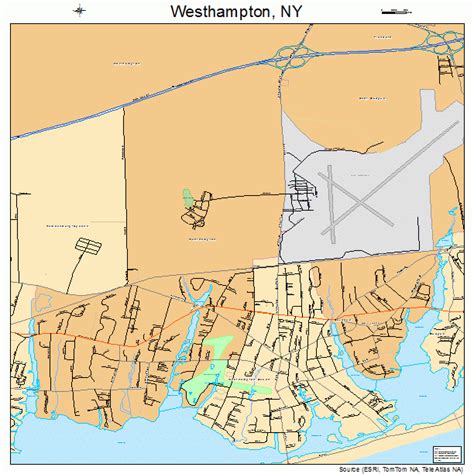 Westhampton New York Street Map 3680170