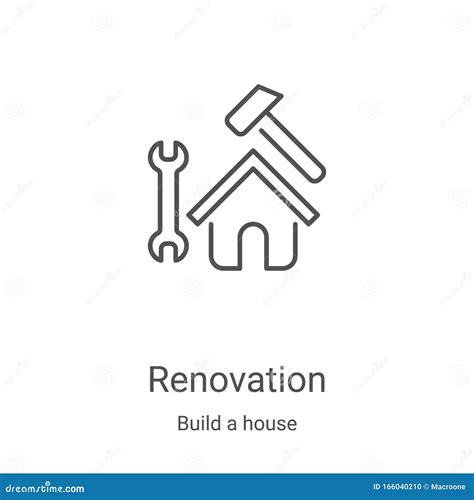 Renovation Icon Vector From Build A House Collection Thin Line