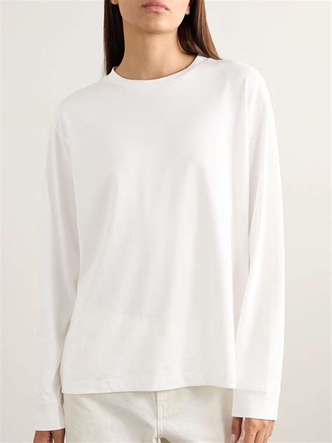 The Row Ciles Cotton Jersey T Shirt Net A Porter