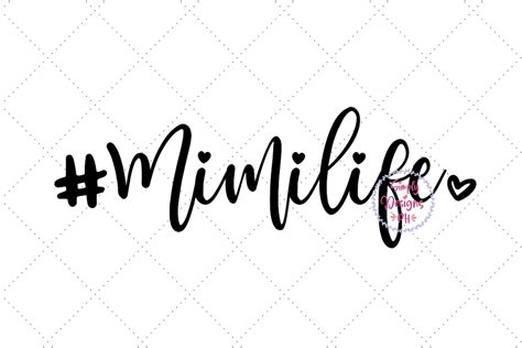 Mimi Svg File Mimilife Silhouette Cut File Cricut Clipart Etsy