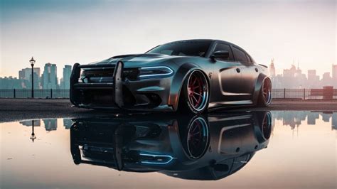 Dodge Charger Hellcat Wallpaper 4K, Muscle car