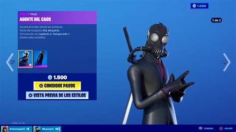 Agente Del Caos Vuelve A La Nueva Tienda Hoy Fortnite Youtube